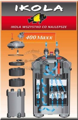 IKOLA filtr zewnętrzny 400 Maxx akwarium do 400l
