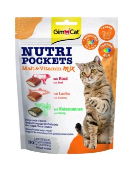 GimCat Nutripockets Malt & Vitamin mix przysmak dla kota 150g