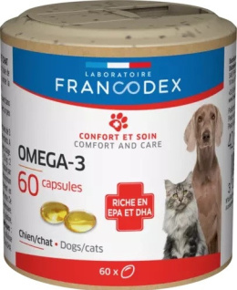 Francodex OMEGA 3 dla psów i kotów 60 kapsułek